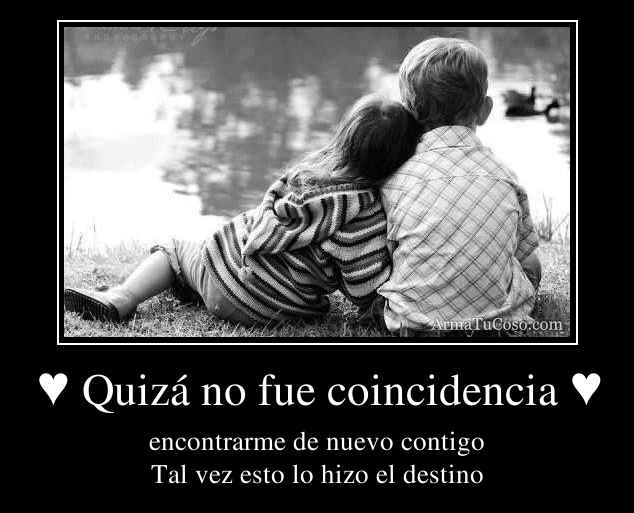 Quizas No Fue Coincidencia Encontrarme Contigo Letra
