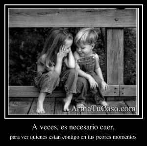 A veces, es necesario caer,