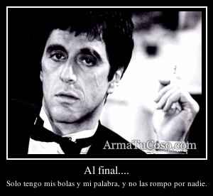 Al final....
