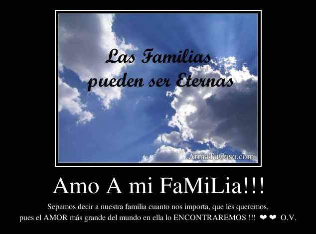 amo mi familia