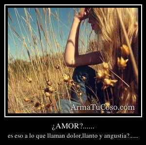 ¿AMOR?......