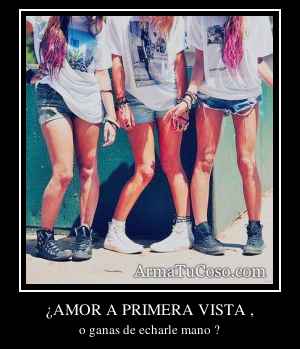 ¿AMOR A PRIMERA VISTA ,
