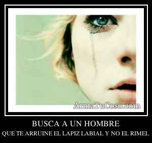 BUSCA A UN HOMBRE