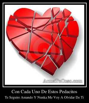Con Cada Uno De Estos Pedacitos