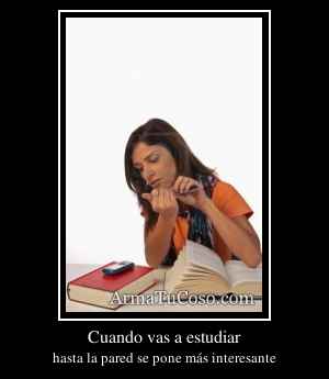 Cuando vas a estudiar