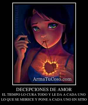 DECEPCIONES DE AMOR