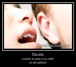 Decirte