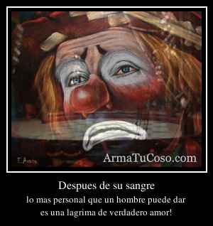 Despues de su sangre