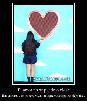 El amor no se puede olvidar