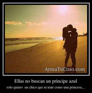 Ellas no buscan un principe azul