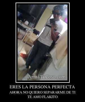 ERES LA PERSONA PERFECTA