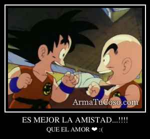 ES MEJOR LA AMISTAD...!!!!