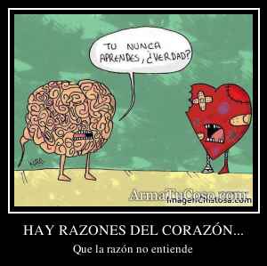 HAY RAZONES DEL CORAZÓN...