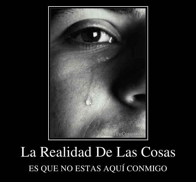 La Realidad De Las Cosas