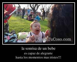 la sonrisa de un bebe