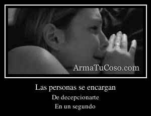 Las personas se encargan
