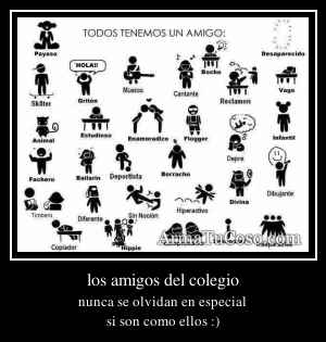 los amigos del colegio