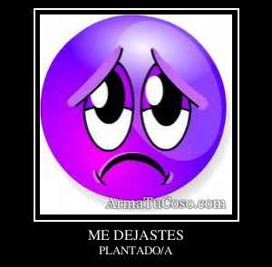 ME DEJASTES