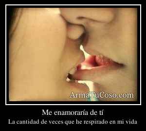 Me enamoraría de tí