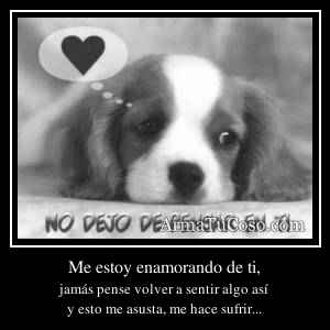 Me estoy enamorando de ti,