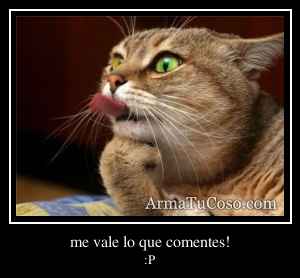 me vale lo que comentes!
