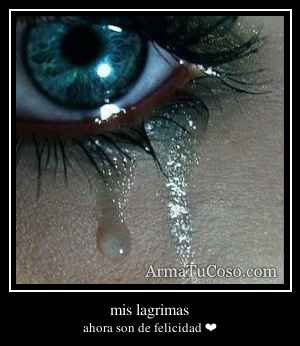 mis lagrimas