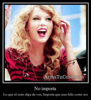 No importa