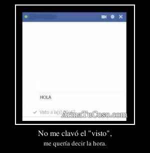 No me clavó el 