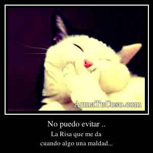 No puedo evitar ..