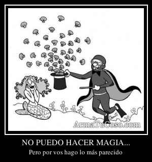 NO PUEDO HACER MAGIA...