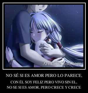 NO SÉ SI ES AMOR PERO LO PARECE,