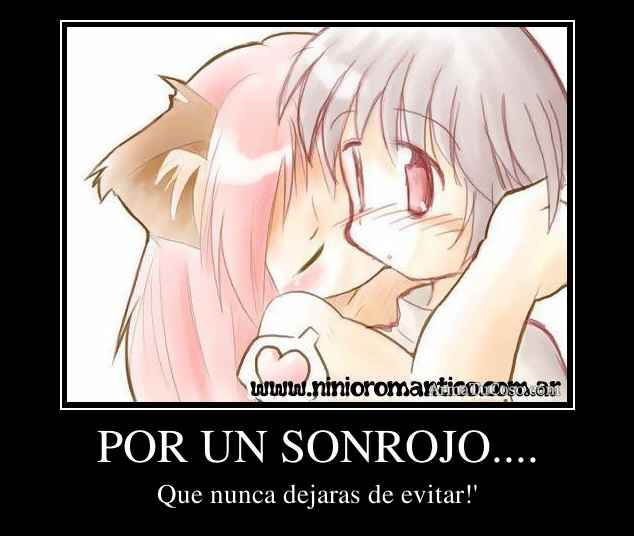 POR UN SONROJO....