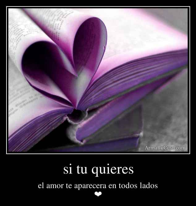 si tu quieres