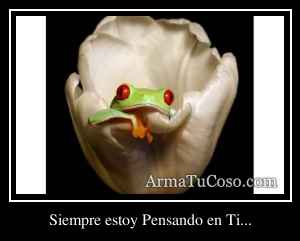 Siempre estoy Pensando en Ti...