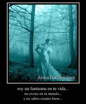 soy un fantasma en tu vida...