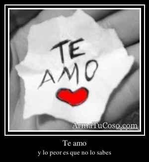 Te amo