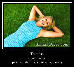 Te quise