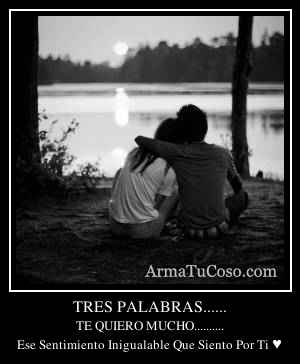 TRES PALABRAS......