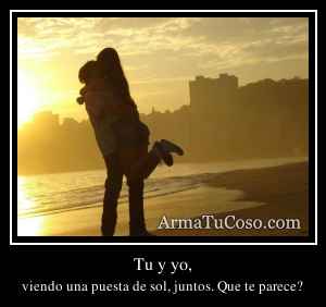 Tu y yo,