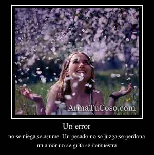 Un error